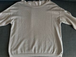 Top fiesta brillo rosa pálida/plateado