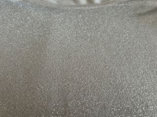 Top fiesta brillo rosa pálida/plateado