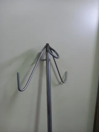 Percha acero inoxidable para colgar material pesca