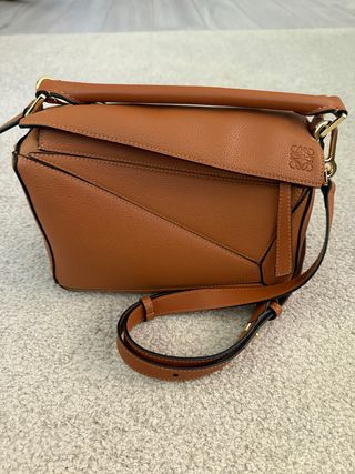Bolso Loewe Puzzle Marrón Piel
