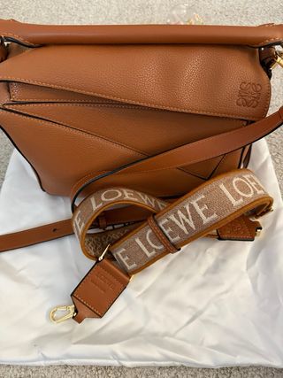 Bolso Loewe Puzzle Marrón Piel