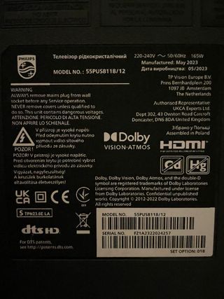 Televisor Philips 55 4K UHD LED