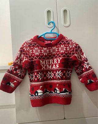 Jersey Navidad Niños Rojo y Blanco