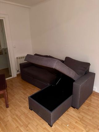 Sofá cama con chaise long y canapé