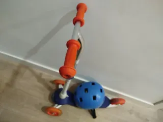 Patinete 3 Ruedas Oxelo B1500 Azul/Naranja