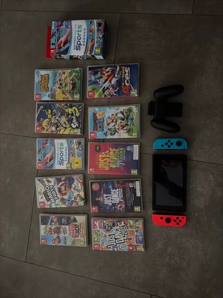 Pack Nintendo Switch + 7 Juegos