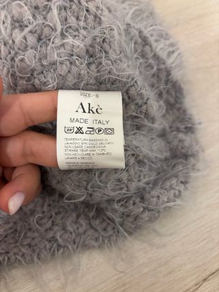 Maglione Akè Grigio Peloso Taglia S