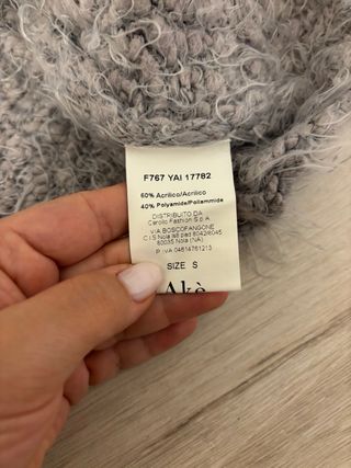 Maglione Akè Grigio Peloso Taglia S