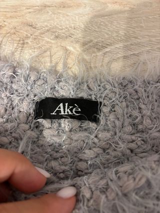 Maglione Akè Grigio Peloso Taglia S