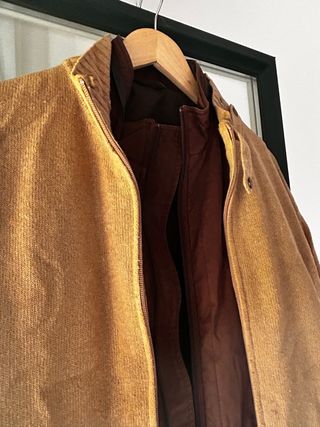 Chaqueta Massimo Dutti Beige y Marrón