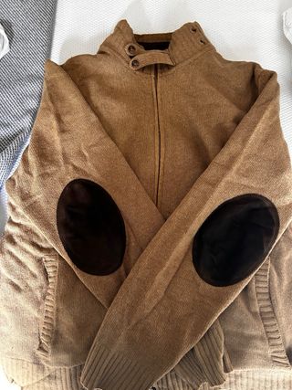 Chaqueta Massimo Dutti Beige y Marrón