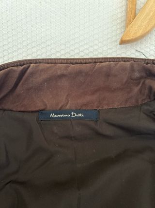 Chaqueta Massimo Dutti Beige y Marrón