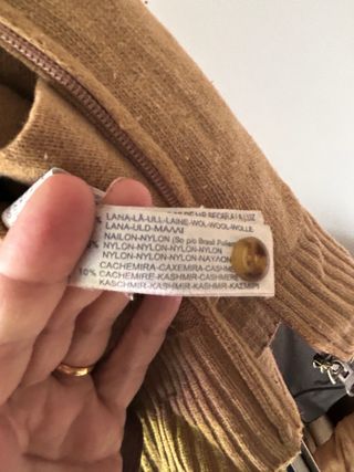 Chaqueta Massimo Dutti Beige y Marrón