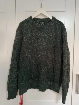 Jersey hombre verde grisáceo