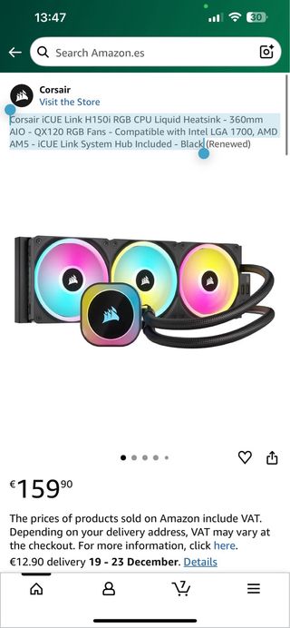Corsair iCUE Link H150i RGB 360mm AIO