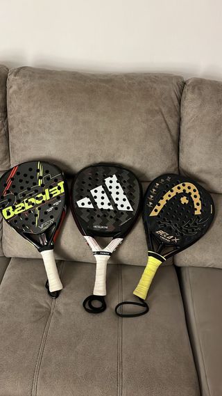 Lote Palas de pádel Adidas, Babolat y Head