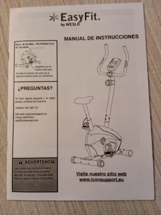 Bicicleta Estática Weslo