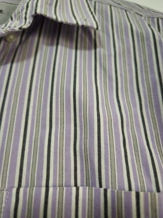 Camisa Carhartt Talla M Rayas Morado Blanco