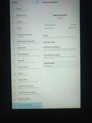 Tablet Samsung Blanca