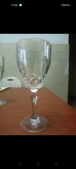 Servizio bicchieri cristallo