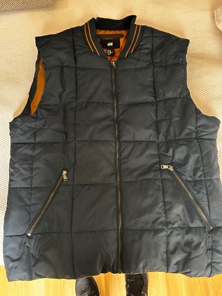 Chaleco H&M Azul y Marrón Talla L