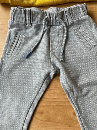 Conjunto Mayoral bebé niño amarillo y gris