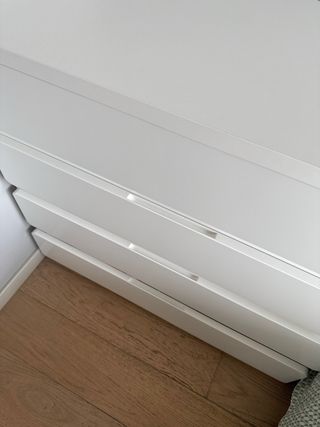 Cómoda TRAMA blanca 4 cajones