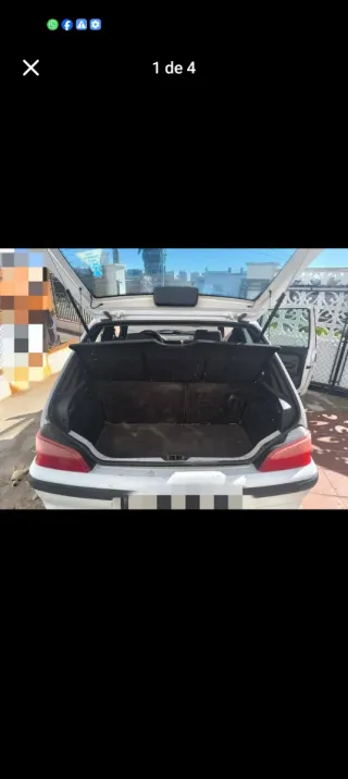 Coche blanco 3 puertas