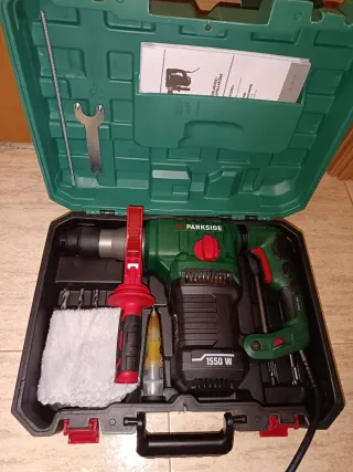Martillo Percutor Parkside 1550W Completo