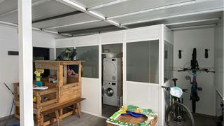 Cuarto aluminio blanco 400x155cm