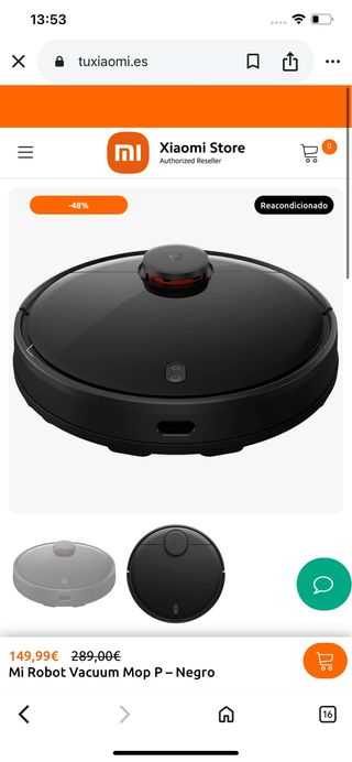 Robot Aspirador Xiaomi Mi Robot Vacuum Mop P