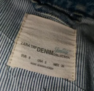 Chaqueta Vaquera Zara Vintage Denim Talla S