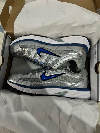 Zapatillas Nike P6000 Plata y Azul