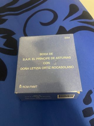 Moneda 10€ Plata Boda Felipe y Letizia 2004