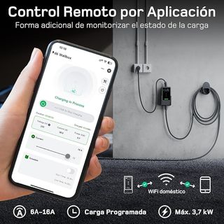 Cargador Coche Eléctrico 3.7 kW Monofásico