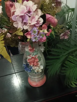 Juego de 2 jarrones de porcelana y mas