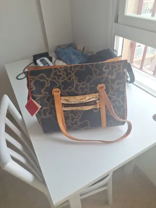 Bolso Tous Marrón y Dorado