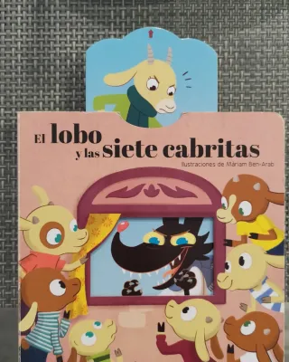 El lobo y las siete cabritas. Cuento con mecani...