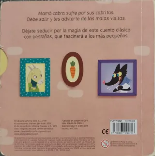 El lobo y las siete cabritas. Cuento con mecani...