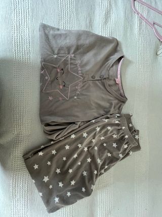 Pijama gris con estrella Sweet secret