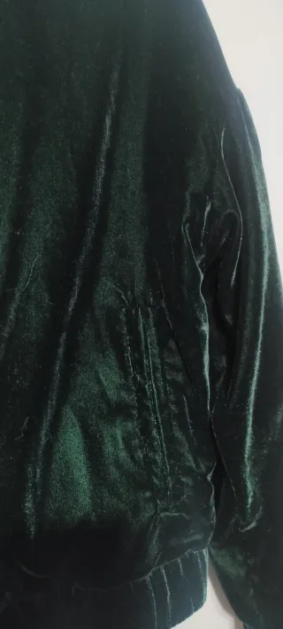 Chaqueta Bomber verde Mango Mujer