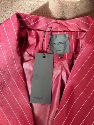 Blazer Rojo Raya Blanca Mennace