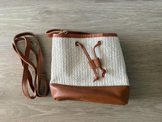 Bolso de paja y piel Nuevo