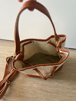 Bolso de paja y piel Nuevo