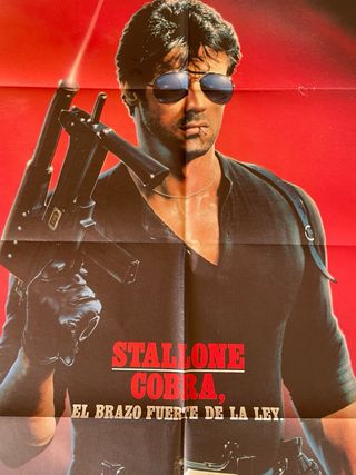 Póster Original Película Cobra Sylvester Stallone