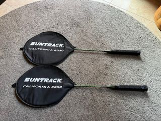 Raquetas Bádminton + 3 Volantes