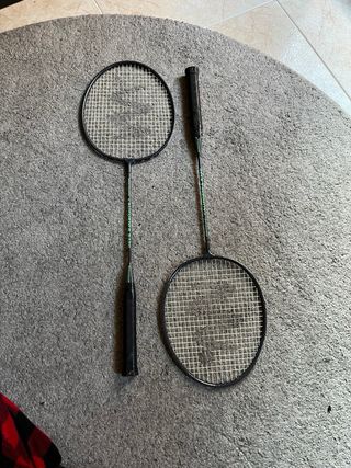 Raquetas Bádminton + 3 Volantes