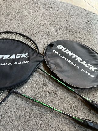 Raquetas Bádminton + 3 Volantes