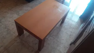 Mesa de centro de madera marrón