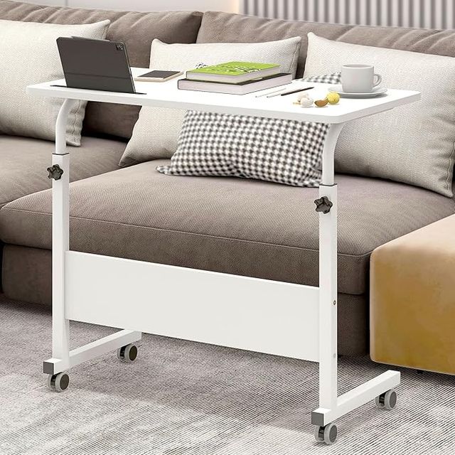 Scrivania da tavolo piccola con 4 ruote